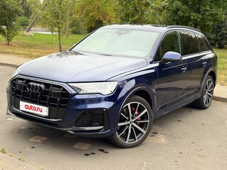 2020 Audi Q7 55 TFSI II (4M) Рестайлинг, синий, 4490000 рублей, вид 2