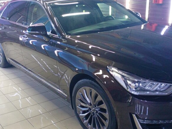 2017 Genesis G90 I, коричневый, 2800000 рублей - вид 1