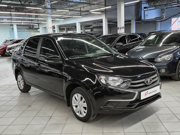 2023 Lada (ВАЗ) Granta I Рестайлинг, чёрный - вид 2