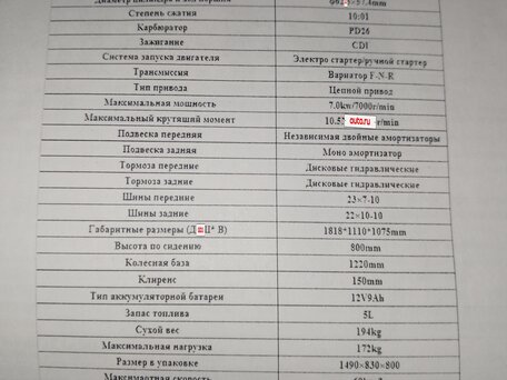 2023 Motax Grizlik 200, коричневый, 165000 рублей, вид 5