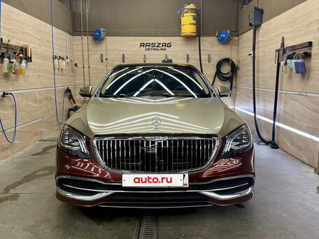 2017 Mercedes-Benz Maybach S-Класс 560 I (X222) Рестайлинг, пурпурный, 7800000 рублей, вид 2