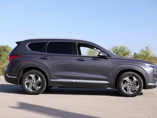 2021 Hyundai Santa Fe IV Рестайлинг, синий, 3432000 рублей, вид 4