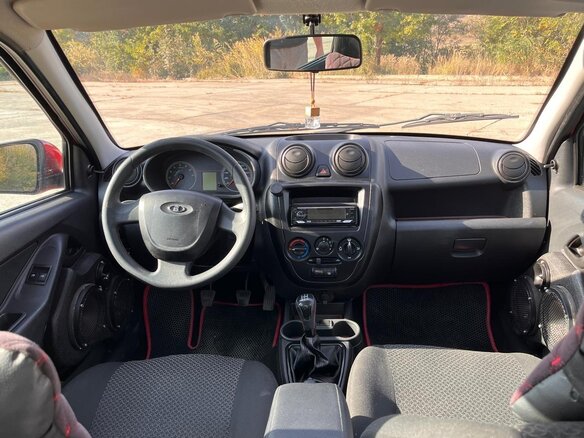 2016 Lada (ВАЗ) Granta I, красный, 435000 рублей - вид 5