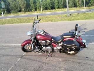 2011 Kawasaki VN900 Vulcan, красный, 450000 рублей, вид 4