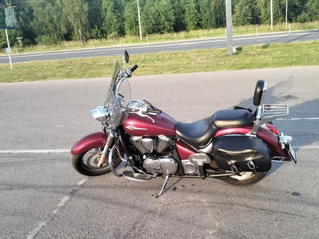 2011 Kawasaki VN900 Vulcan, красный, 450000 рублей, вид 4
