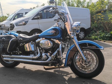 2011 Harley-Davidson Heritage, синий, 1100000 рублей, вид 2