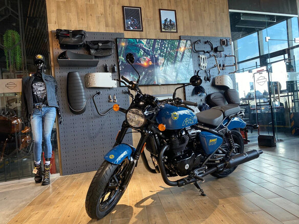 2026 Royal Enfield Shotgun, синий, 723000 рублей - вид 4