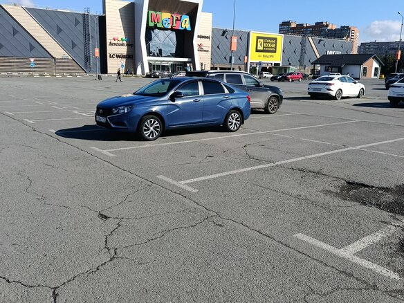 2017 Lada (ВАЗ) Vesta I, синий, 820000 рублей - вид 19