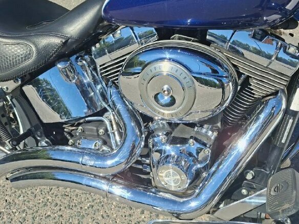 2006 Harley-Davidson Softail Deluxe, синий, 950000 рублей - вид 2