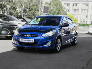 2011 Hyundai Solaris I, синий, 418000 рублей, вид 1