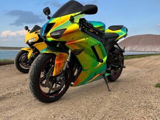 2007 Kawasaki ZX-6 Ninja, золотистый, 360000 рублей, вид 1