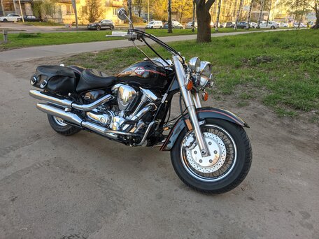 2003 Yamaha XV 1600 Road Star, чёрный, 630000 рублей, вид 2