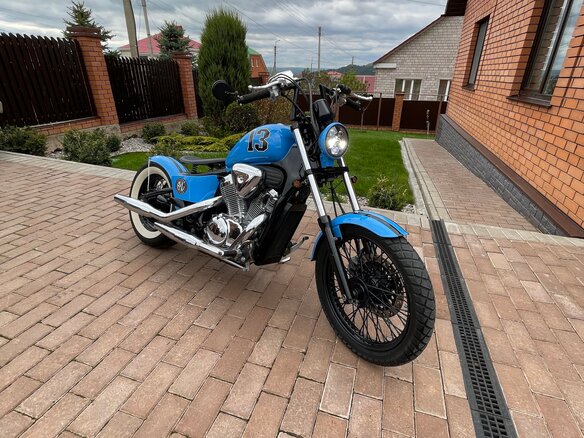 1999 Honda Steed 400, голубой, 400000 рублей