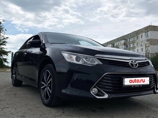 2016 Toyota Camry VII (XV50) Рестайлинг, чёрный, 2500000 рублей, вид 2