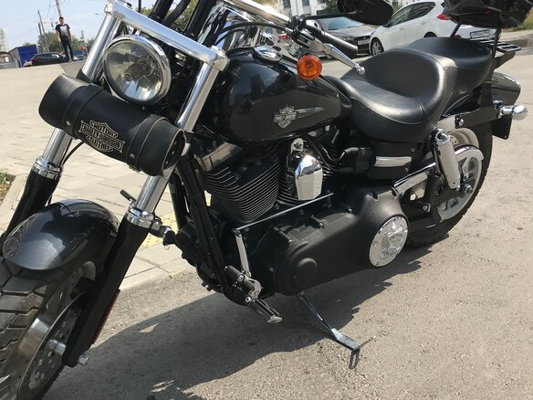 2008 Harley-Davidson Fat Bob, чёрный
