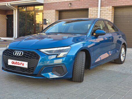 2021 Audi A3 35 TFSI IV (8Y), синий, 1695000 рублей, вид 1