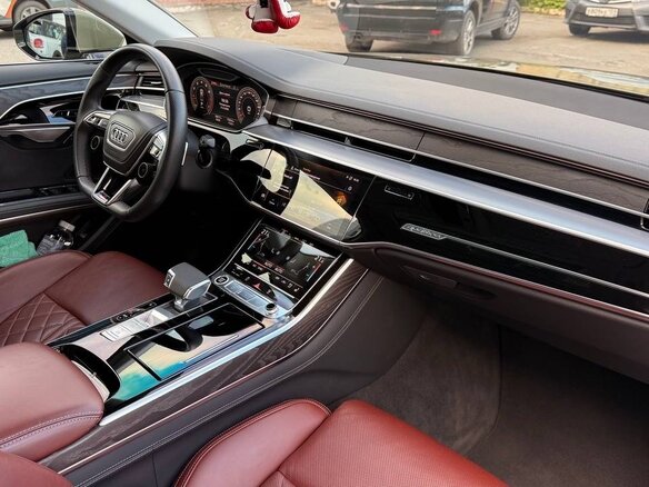 2022 Audi A8 Long 50 TFSI IV (D5) Рестайлинг, чёрный, 9600000 рублей - вид 9