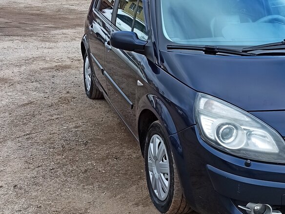 2008 Renault Scenic II Рестайлинг, синий - вид 3