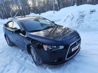 2012 Mitsubishi Lancer X Рестайлинг, чёрный, 1400000 рублей, вид 2