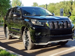 2018 Toyota Land Cruiser Prado 150 Series Рестайлинг 2, чёрный, 4300000 рублей, вид 4