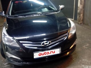 2015 Hyundai Solaris I Рестайлинг, чёрный, 810000 рублей, вид 3