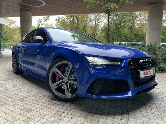 2015 Audi RS 7 I (4G) Рестайлинг, синий - вид 1