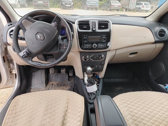 2014 Renault Logan II, серебристый, 520000 рублей - вид 6