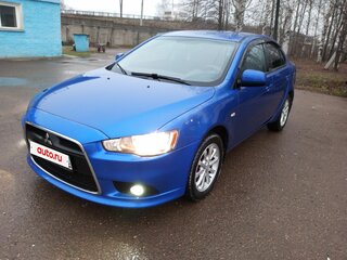 2011 Mitsubishi Lancer X Рестайлинг, синий, 935000 рублей, вид 1