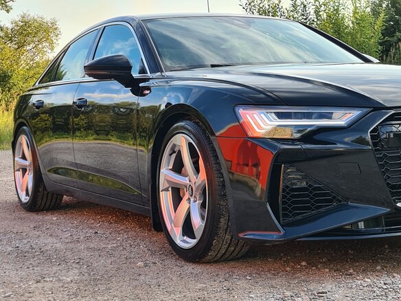 2021 Audi A6 40 TFSI V (C8), чёрный, 3200000 рублей - вид 8