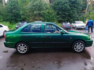 2003 Hyundai Accent ТагАЗ II, зелёный, 185000 рублей, вид 5