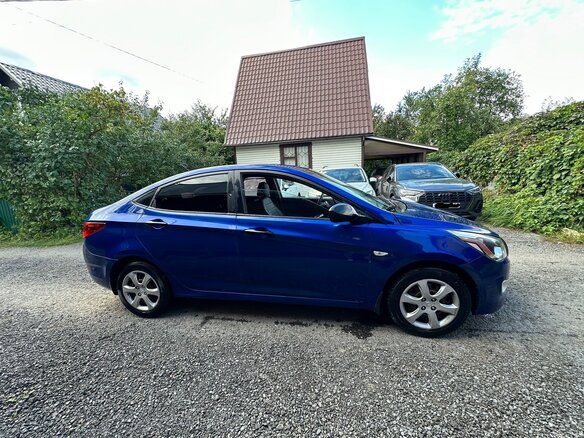 2013 Hyundai Solaris I, синий - вид 3