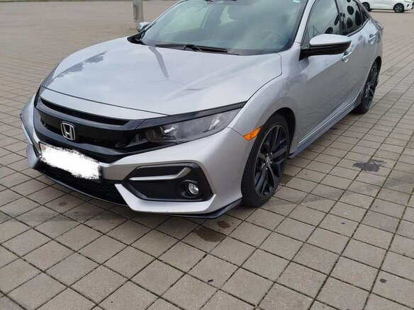 2021 Honda Civic X Рестайлинг, серебристый, 1420000 рублей