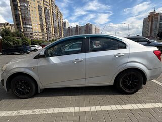 2012 Chevrolet Aveo II, серебристый, 400000 рублей, вид 4