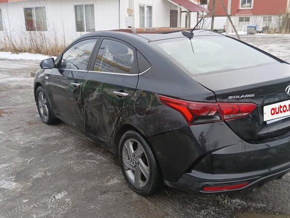 2021 Hyundai Solaris II Рестайлинг, чёрный, 1280000 рублей - вид 11