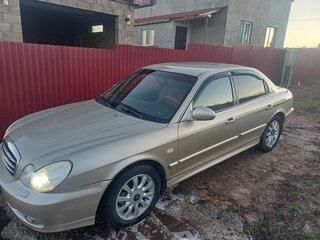 2007 Hyundai Sonata ТагАЗ IV (EF) Рестайлинг, золотистый, 600000 рублей, вид 4