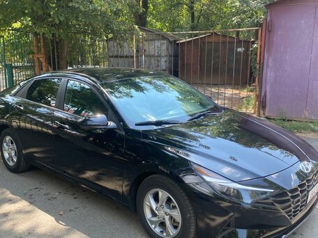 2021 Hyundai Elantra VII (CN7), чёрный, 1500000 рублей, вид 3