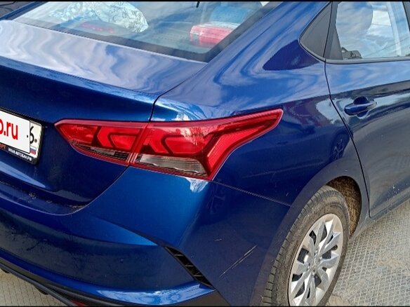 2023 Hyundai Accent V Рестайлинг, синий, 2200000 рублей - вид 3