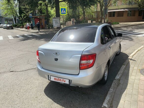 2012 Lada (ВАЗ) Granta I, серебристый, 395000 рублей - вид 4