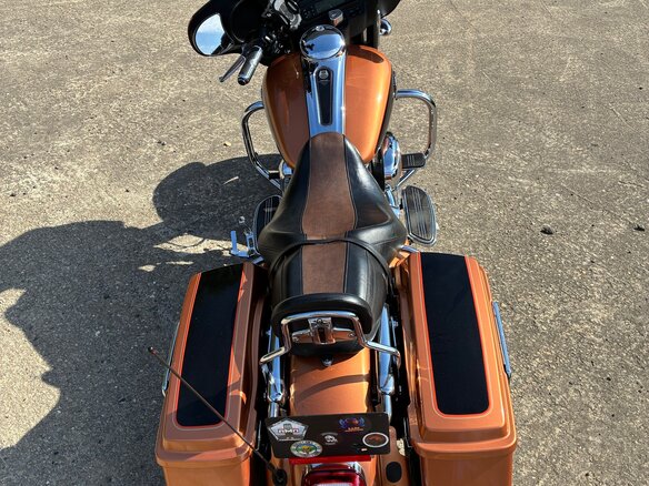 2008 Harley-Davidson Street Glide, оранжевый, 860000 рублей - вид 8
