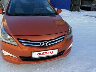 2015 Hyundai Solaris I Рестайлинг, оранжевый, 930000 рублей, вид 1