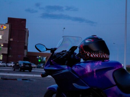 2007 Kawasaki GPZ 500, фиолетовый, 300000 рублей, вид 2