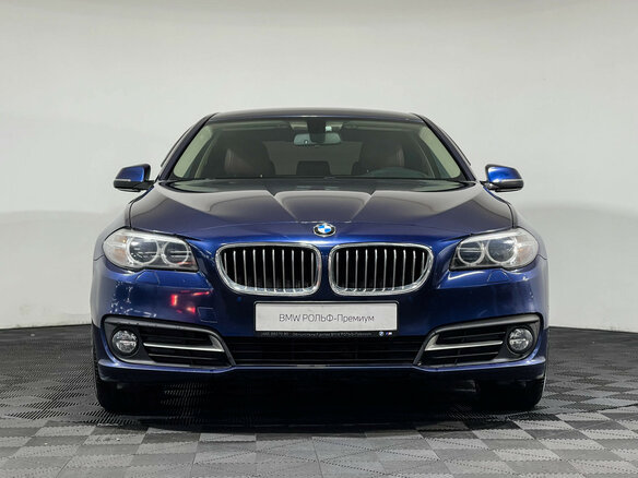 2015 BMW 5 серии 520i VI (F10/F11/F07) Рестайлинг, синий - вид 2