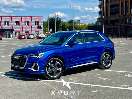 2021 Audi Q3 35 TFSI II (F3), синий, 2750000 рублей, вид 1