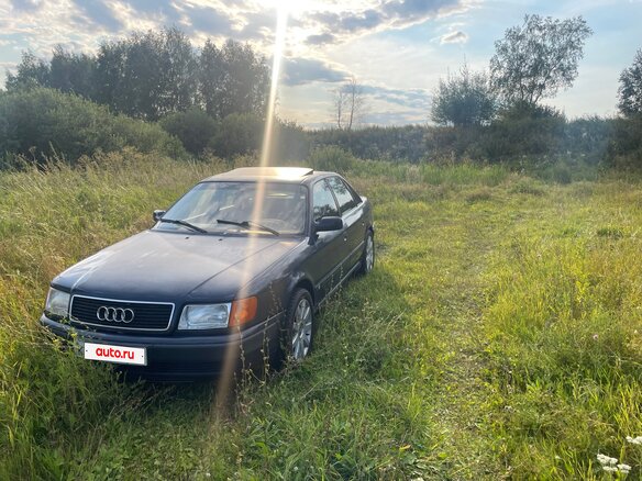 1991 Audi 100 IV (C4), синий, 550000 рублей - вид 3