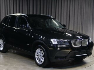2013 BMW X3 28i xDrive II (F25), чёрный, 1449000 рублей, вид 3