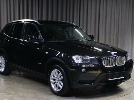 2013 BMW X3 28i xDrive II (F25), чёрный, 1449000 рублей, вид 3