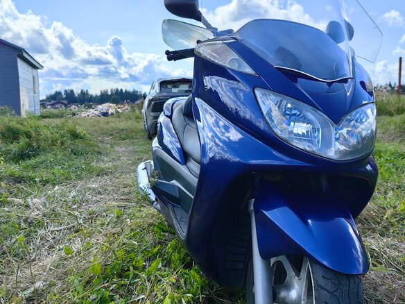 2004 Yamaha Majesty 400, синий, 240000 рублей - вид 10