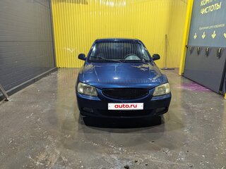 2007 Hyundai Accent ТагАЗ II, синий, 358000 рублей, вид 3