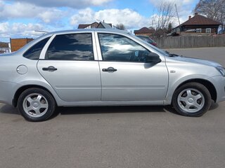 2015 Lada (ВАЗ) Granta I, серебристый, 430000 рублей, вид 4