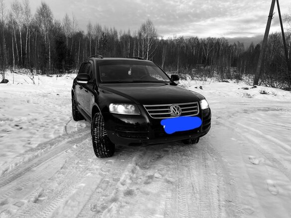 2006 Volkswagen Touareg I Рестайлинг, чёрный, 950000 рублей